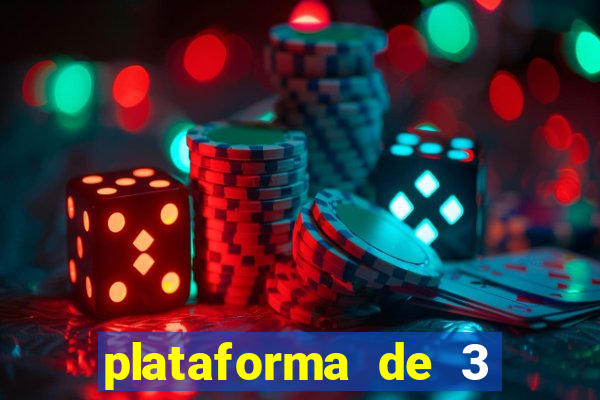 plataforma de 3 reais jogo